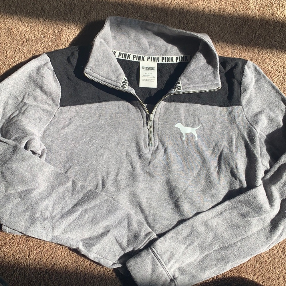 VS PINK quarter zip hoodie